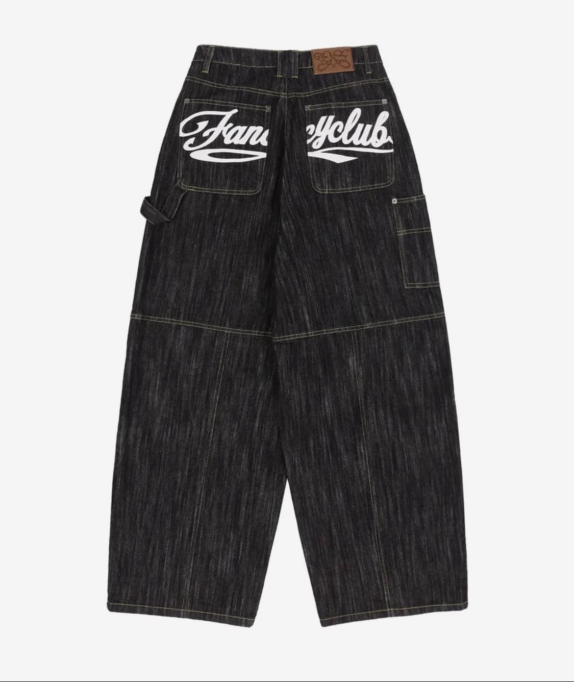 팬시클럽 카펜더 레터링 데님팬츠 블랙 상품이미지4