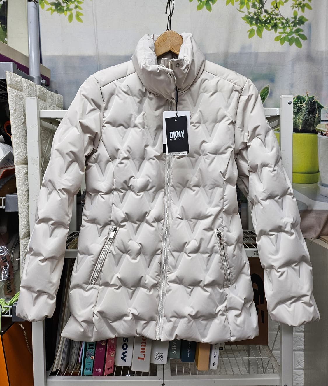 DKNY 여성골프패딩 100 L 퀼팅 다운패딩 AD18 상품이미지1