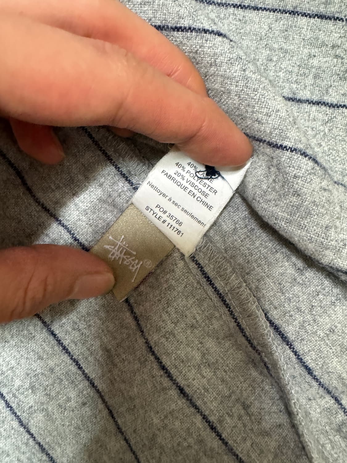 스투시 15ss 스트라이프 베이스볼 저지 XL 상품이미지6