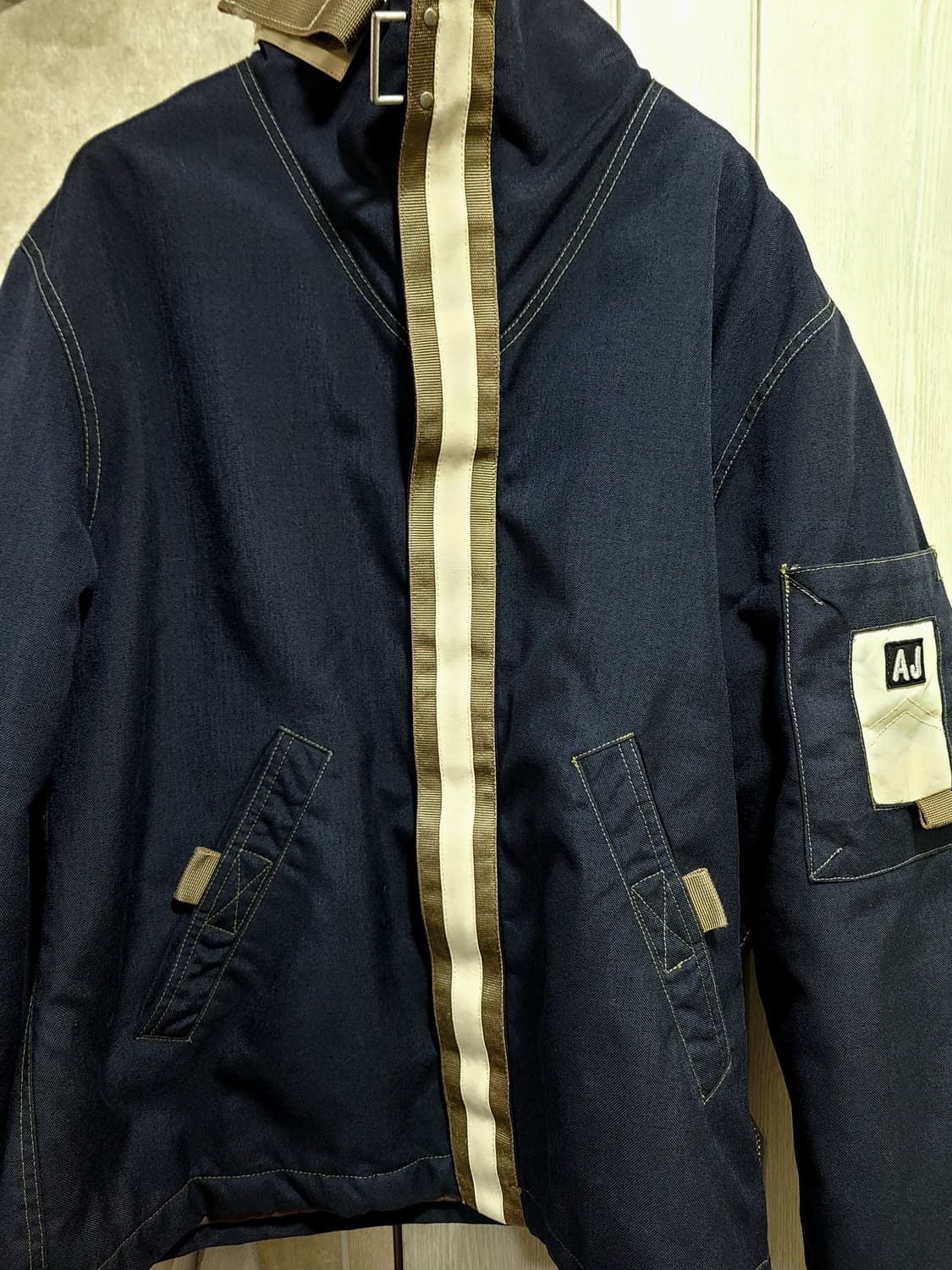 90's 아르마니 진스(ARMANI JEANS) 에코 스톤 밀리터리 자켓 상품이미지5