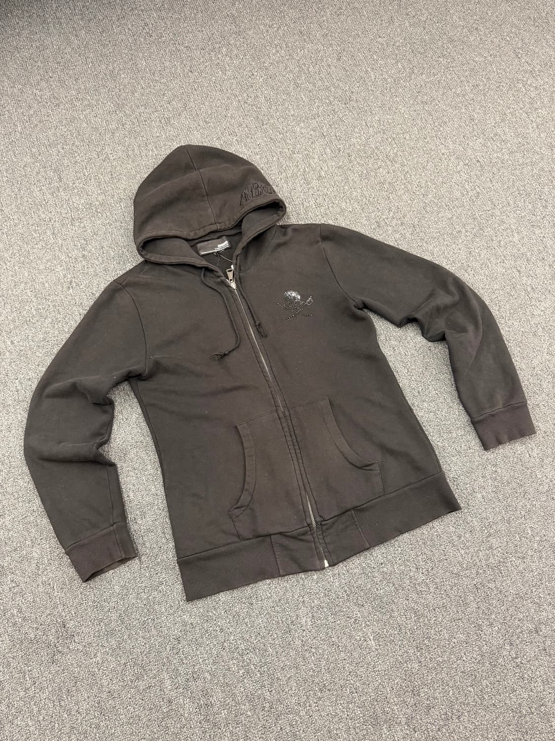 OS)Hiromu takaha 빈티지 스컬 포인트 후드집업 상품이미지1