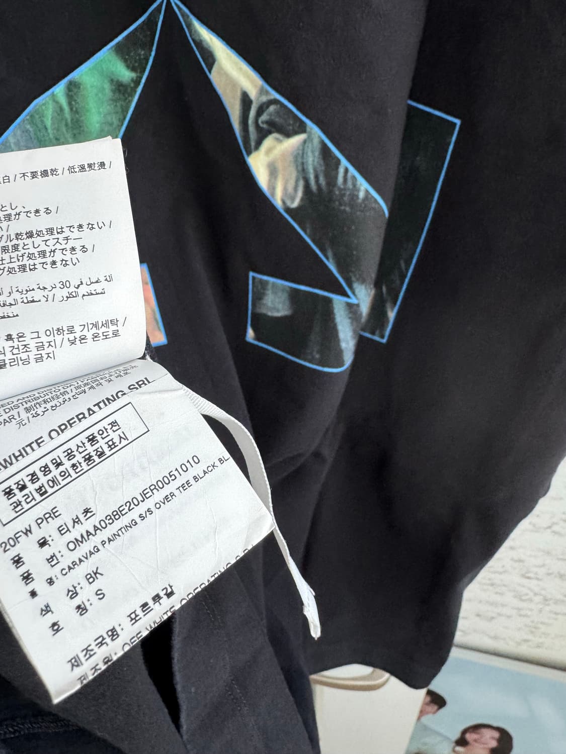 [OFF-WHITE] 오프화이트 카라바지오 블랙 티셔츠 상품이미지5