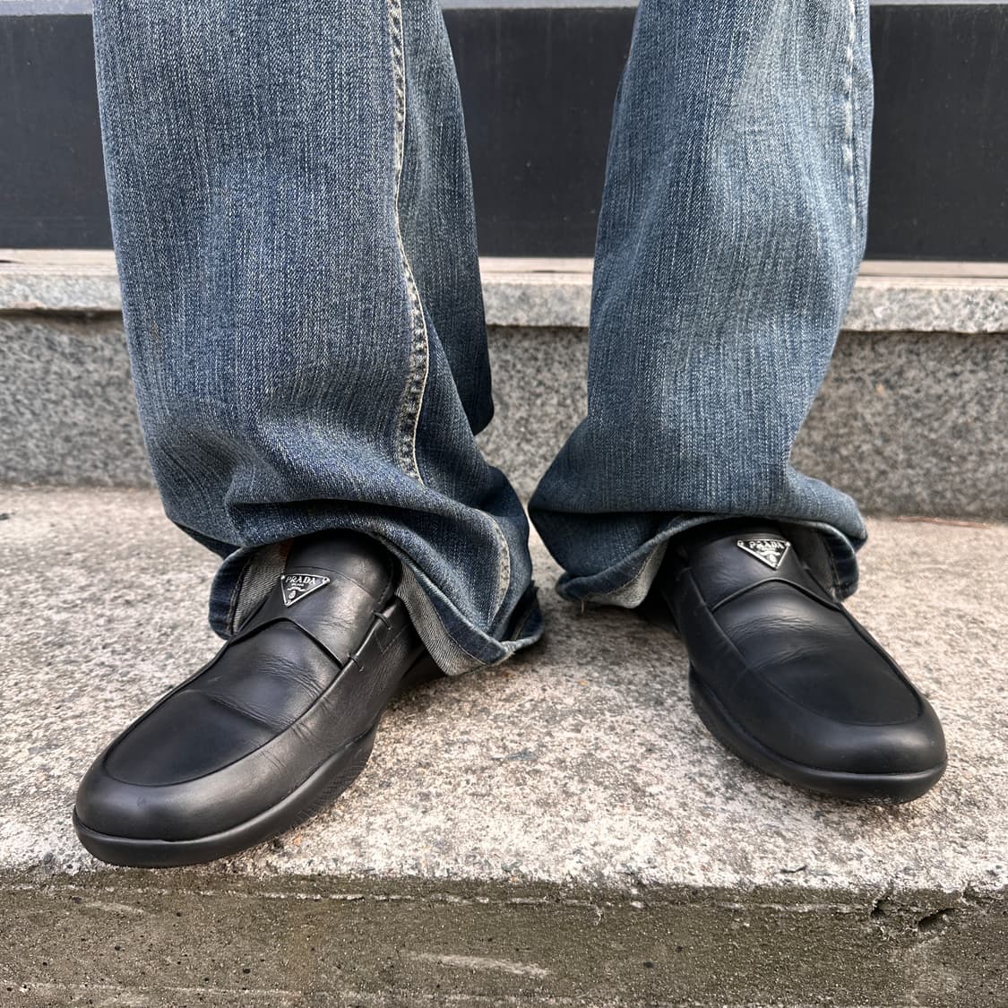 00s 빈티지 프라다 스포츠 로고 로퍼 상품이미지10