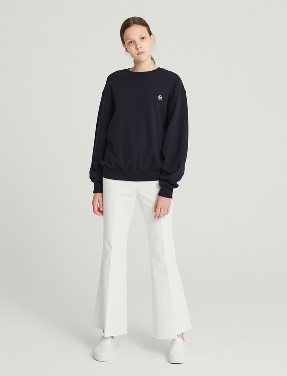 렉토 시그니처 로고 스웻셔츠 네이비 상품이미지9