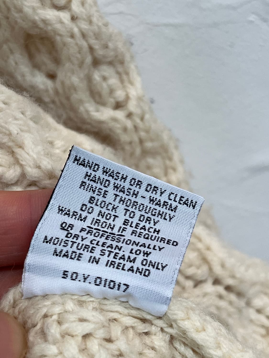 John Molloy 아이리쉬 울 가디건 스웨터 오트밀 OS 상품이미지7