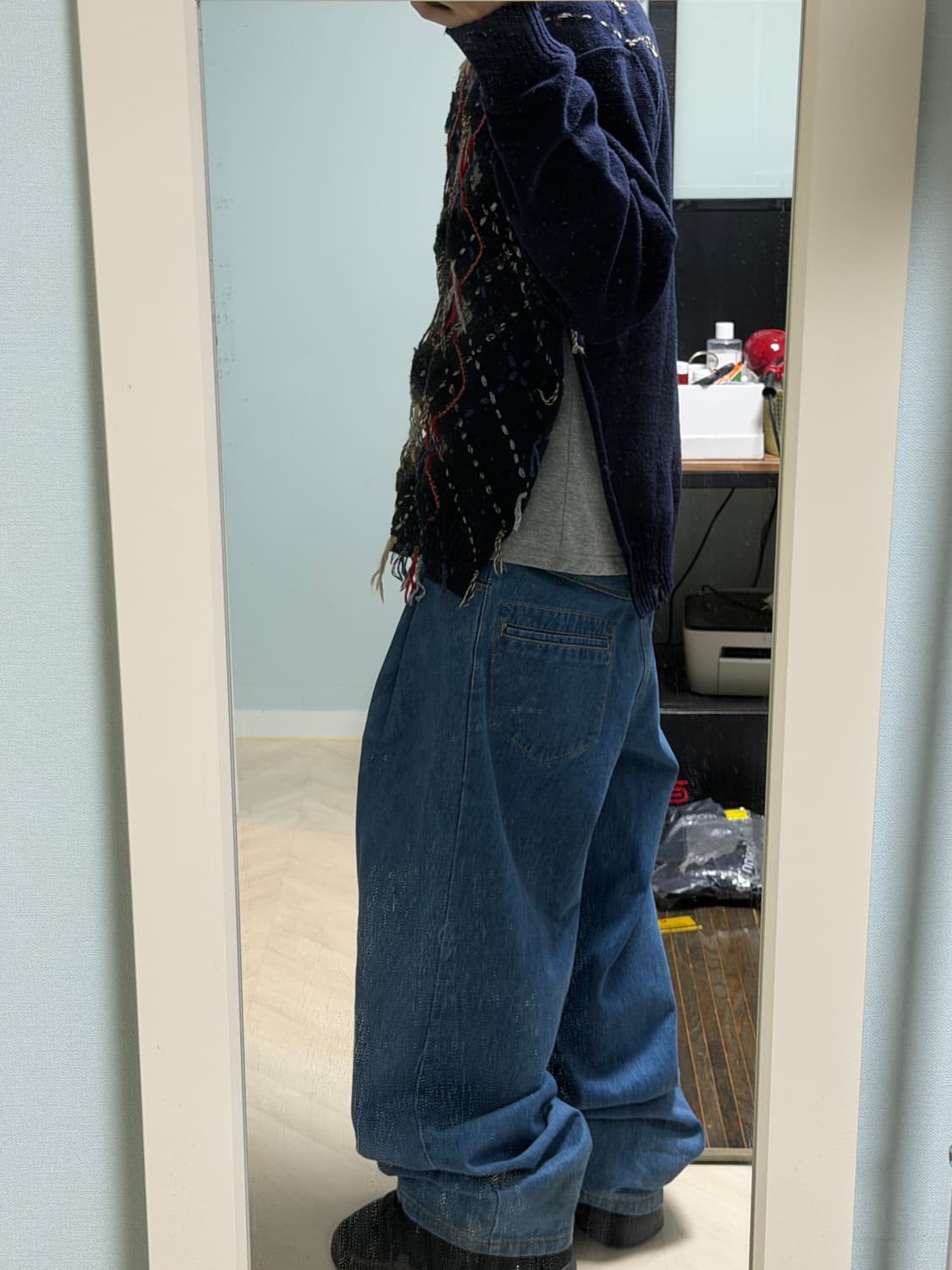 Maison Margiela  디스트로이드 아가일 니트 M 상품이미지3