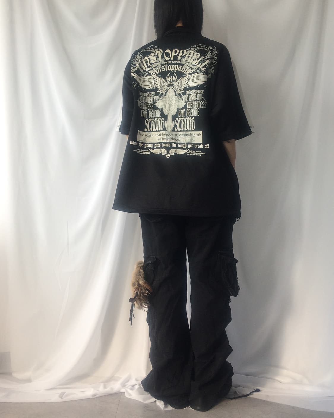Back printing point track zip up 상품이미지8