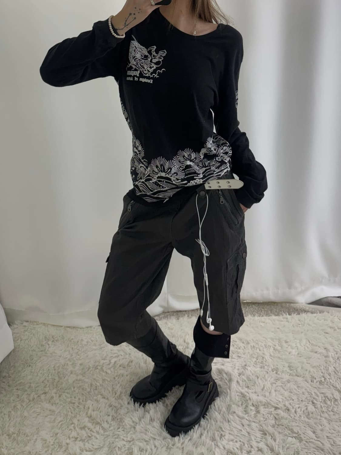 애쉬그레이 쉐도우 레이드 카고 버뮤다팬츠 상품이미지1