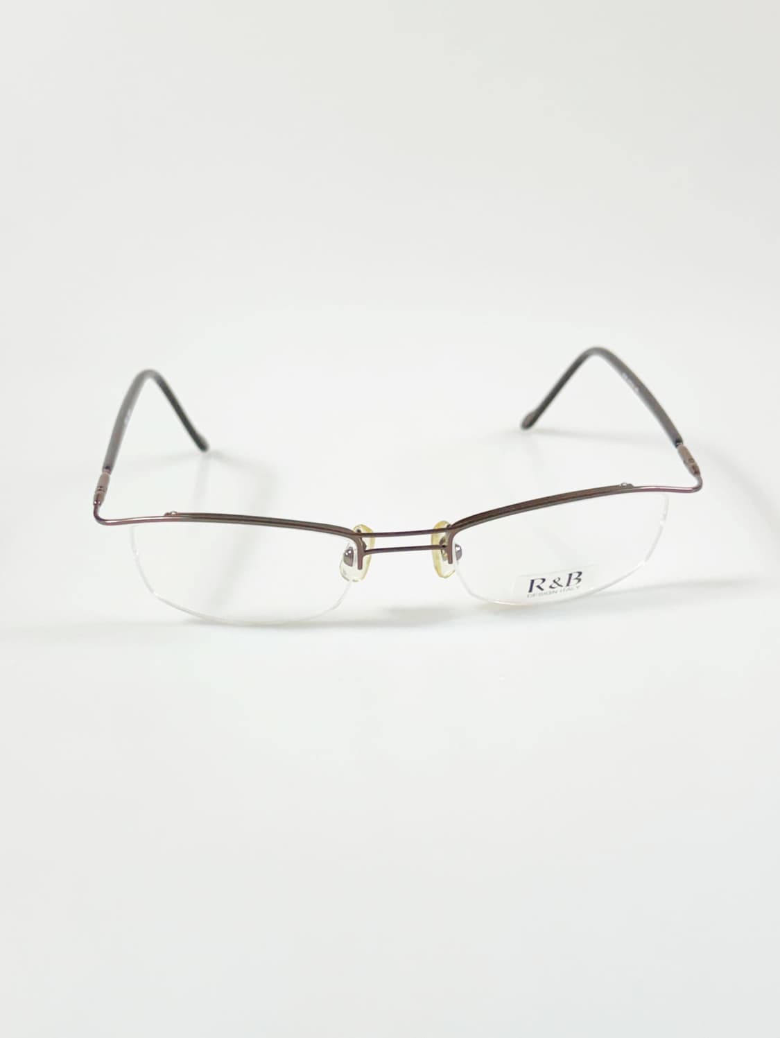 R&B EYEWEAR 반무테 스퀘어 메탈 빈티지 안경 상품이미지2