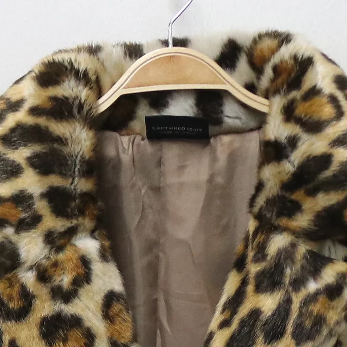 THUNDER 호피 페이크 퍼 벨트 자켓 60791 상품이미지5