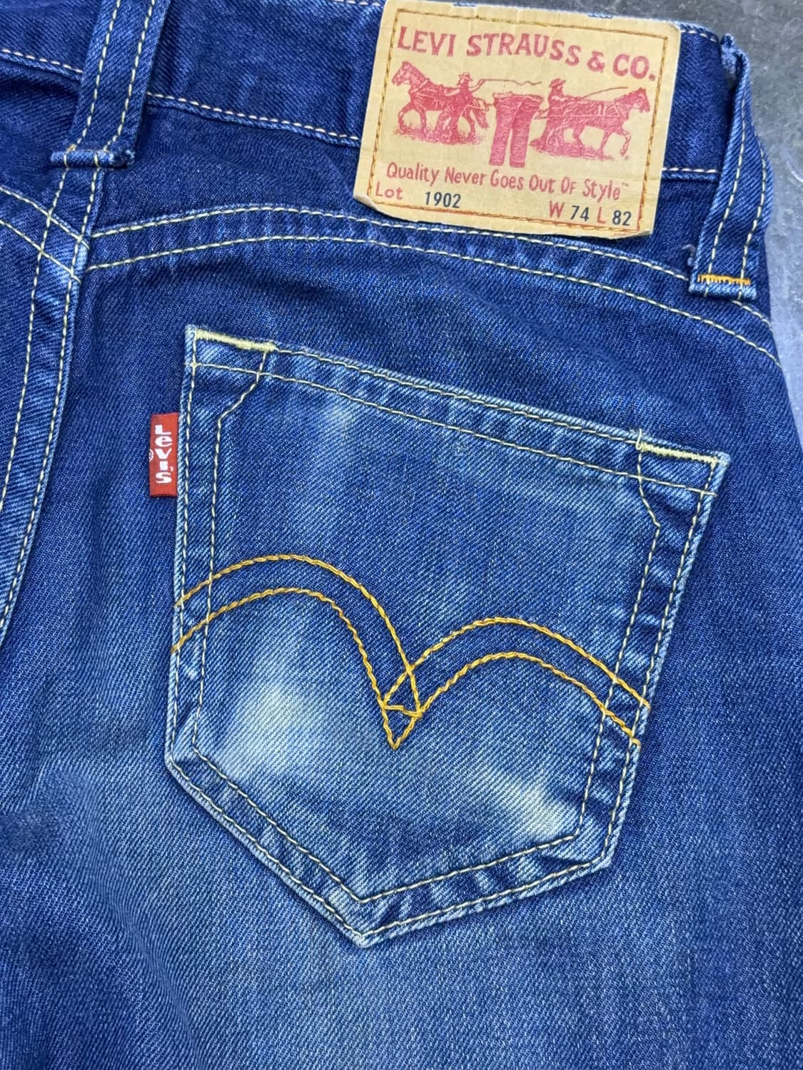 리바이스 1902 코리아탭 타입원 루즈핏 빈티지 데님팬츠 29 상품이미지7