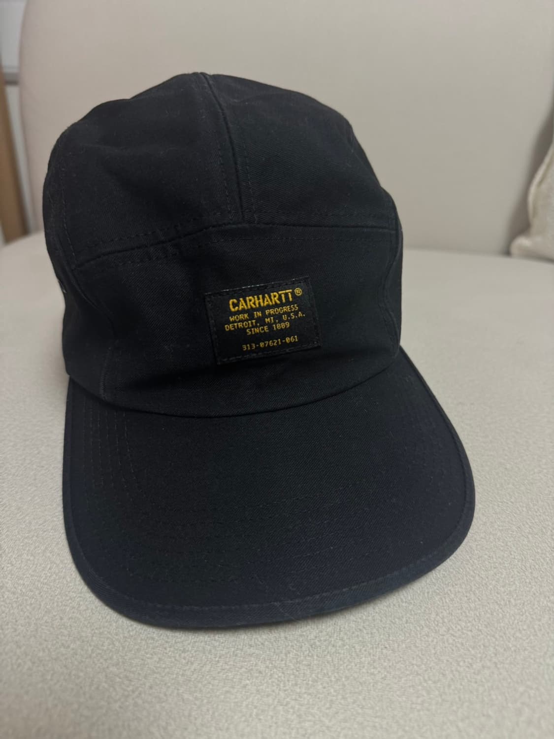 칼하트WIP 캠프캡 블랙 상품이미지1