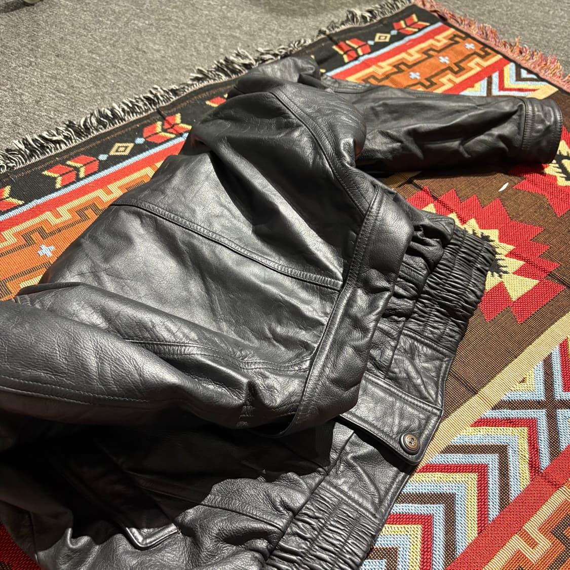 빈티지 소가죽 레더자켓 상품이미지9