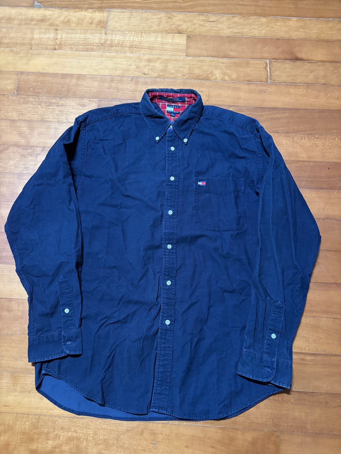 tommy hilfiger corduroy navy shirts xl  상품이미지1