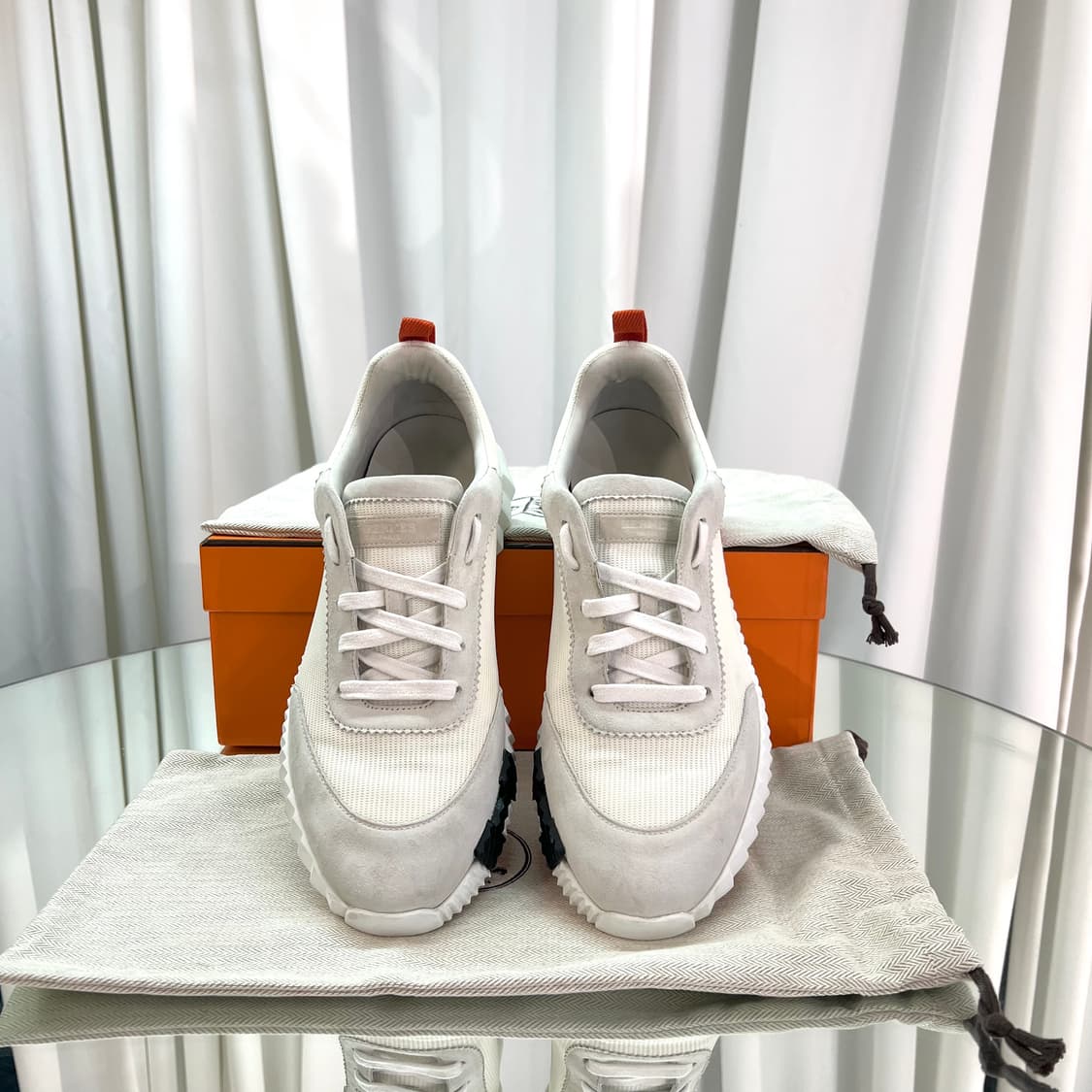 [정품] 에르메스 바운싱 스니커즈 오렌지 42사이즈  상품이미지3