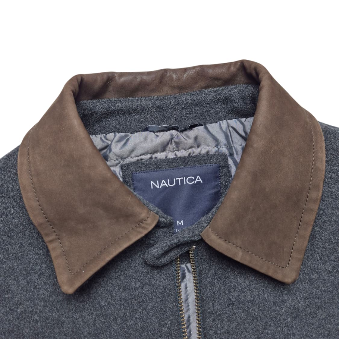 [M] 노티카 레더카라 스윙톱 자켓 상품이미지6