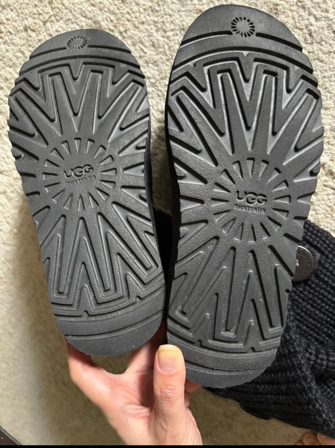 어그 니트 부츠 블랙 230 상품이미지4