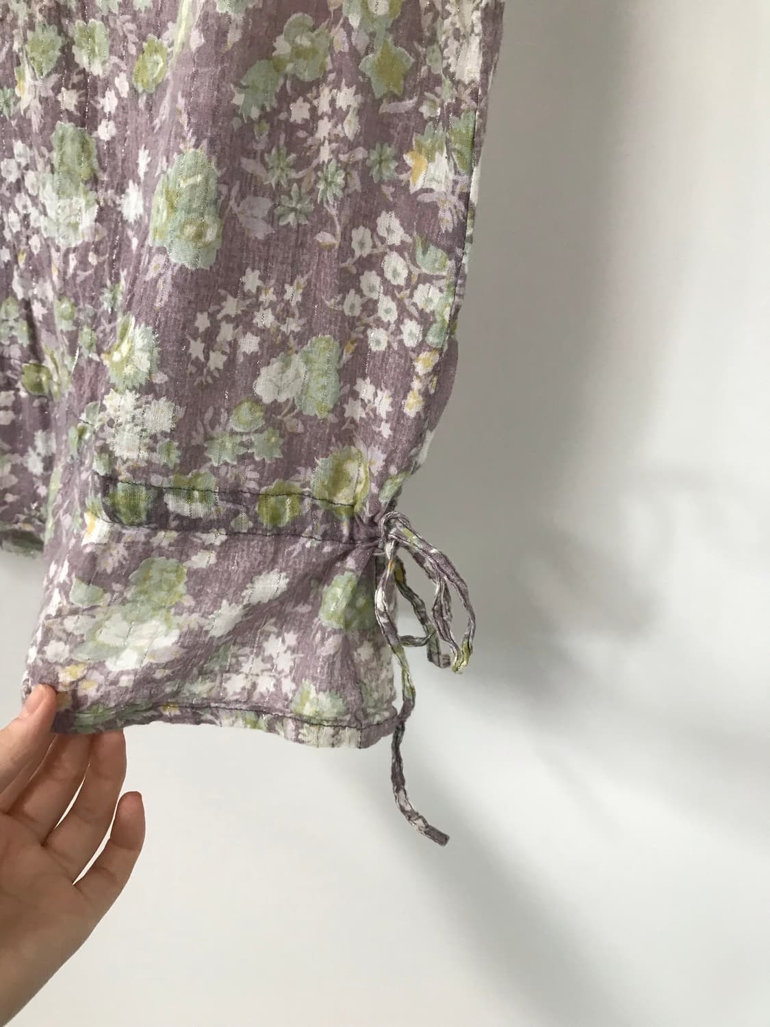 빈티지 셔링 블라우스 상품이미지5