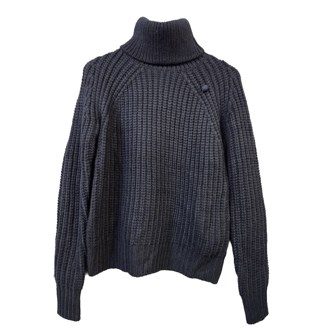 G-STAR네이비 꽈배기 폴라 니트(s) 상품이미지1