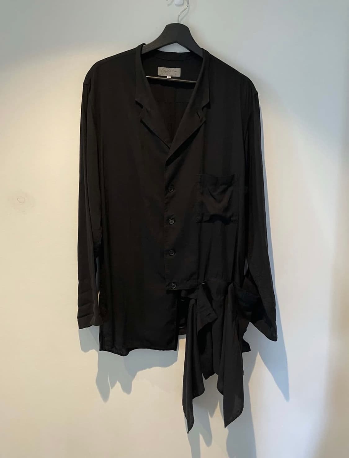 요지야마모토 뿌르옴므 ss21 프릴 블라우스 상품이미지1