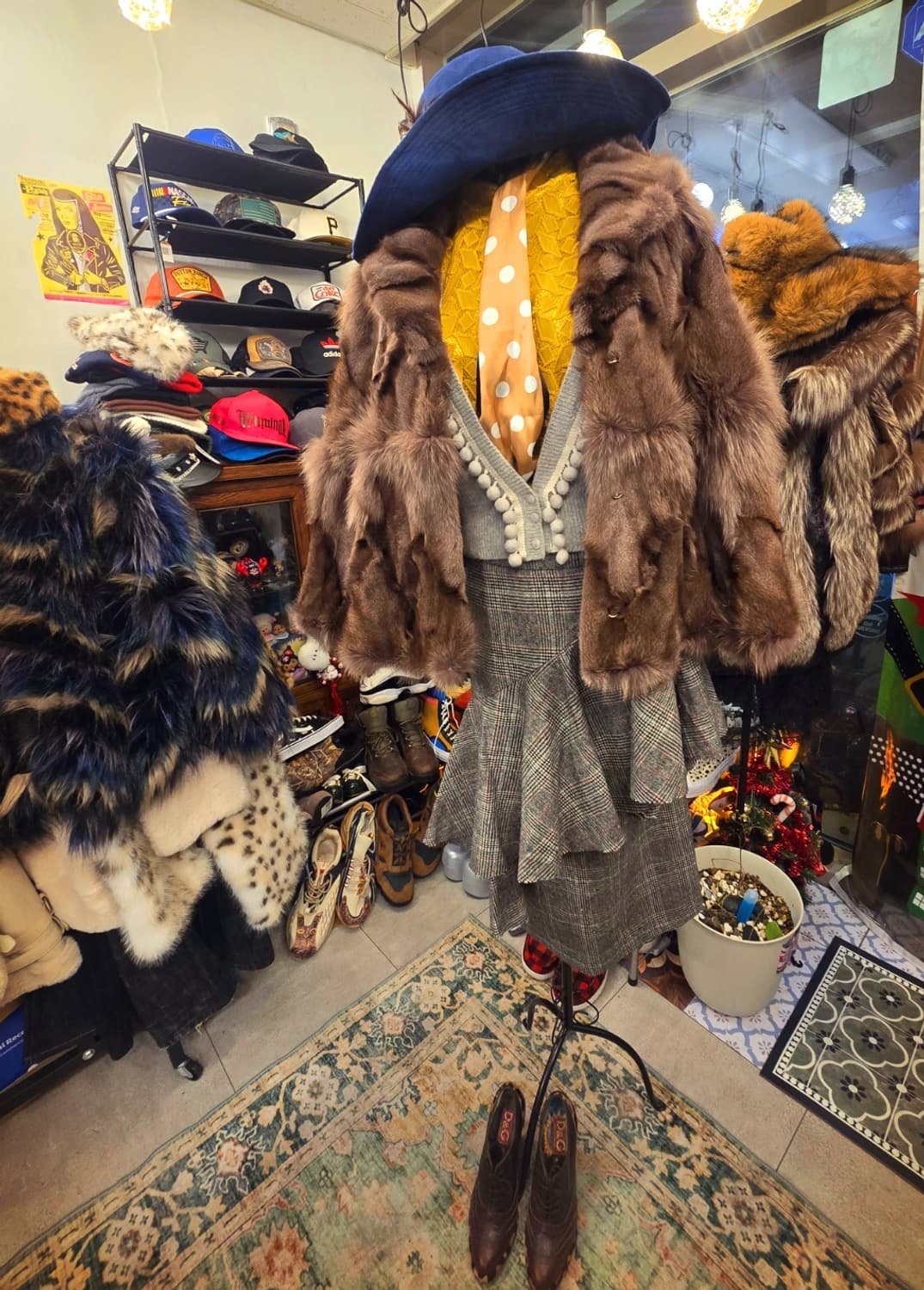 르꼬르망(le CORMANG)체크 커팅 스커트 상품이미지6