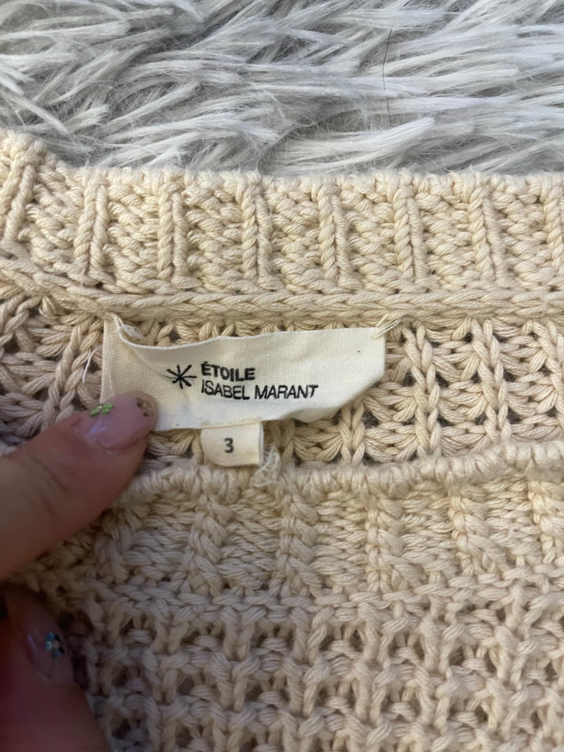 이자벨마랑 마랑 에뚜왈 아이보리색 니트 스웨터 상품이미지2