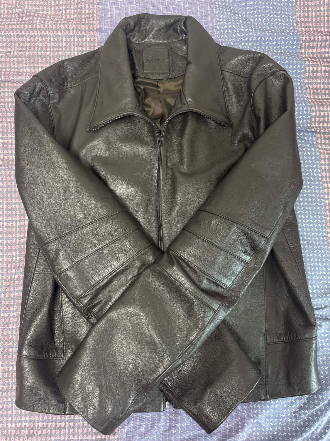 Mudule appendix leather jacket/3 상품이미지4