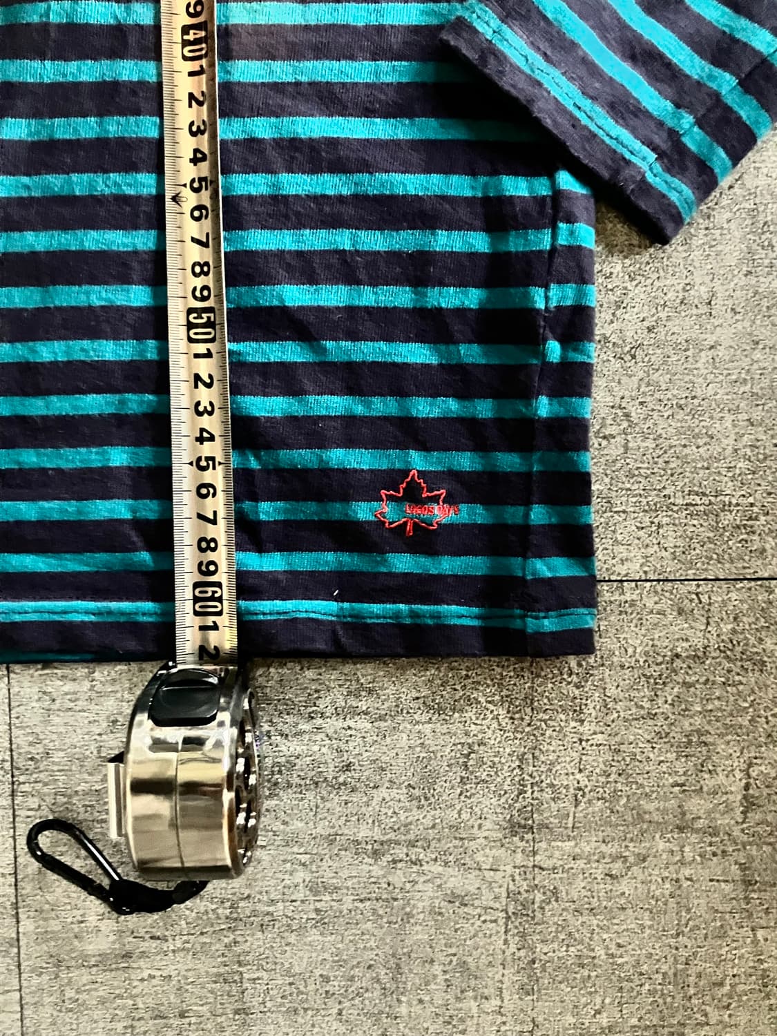 일본빈티지 Logosdays 올드스쿨아메카지 스트라이프 긴팔티셔츠에 상품이미지3