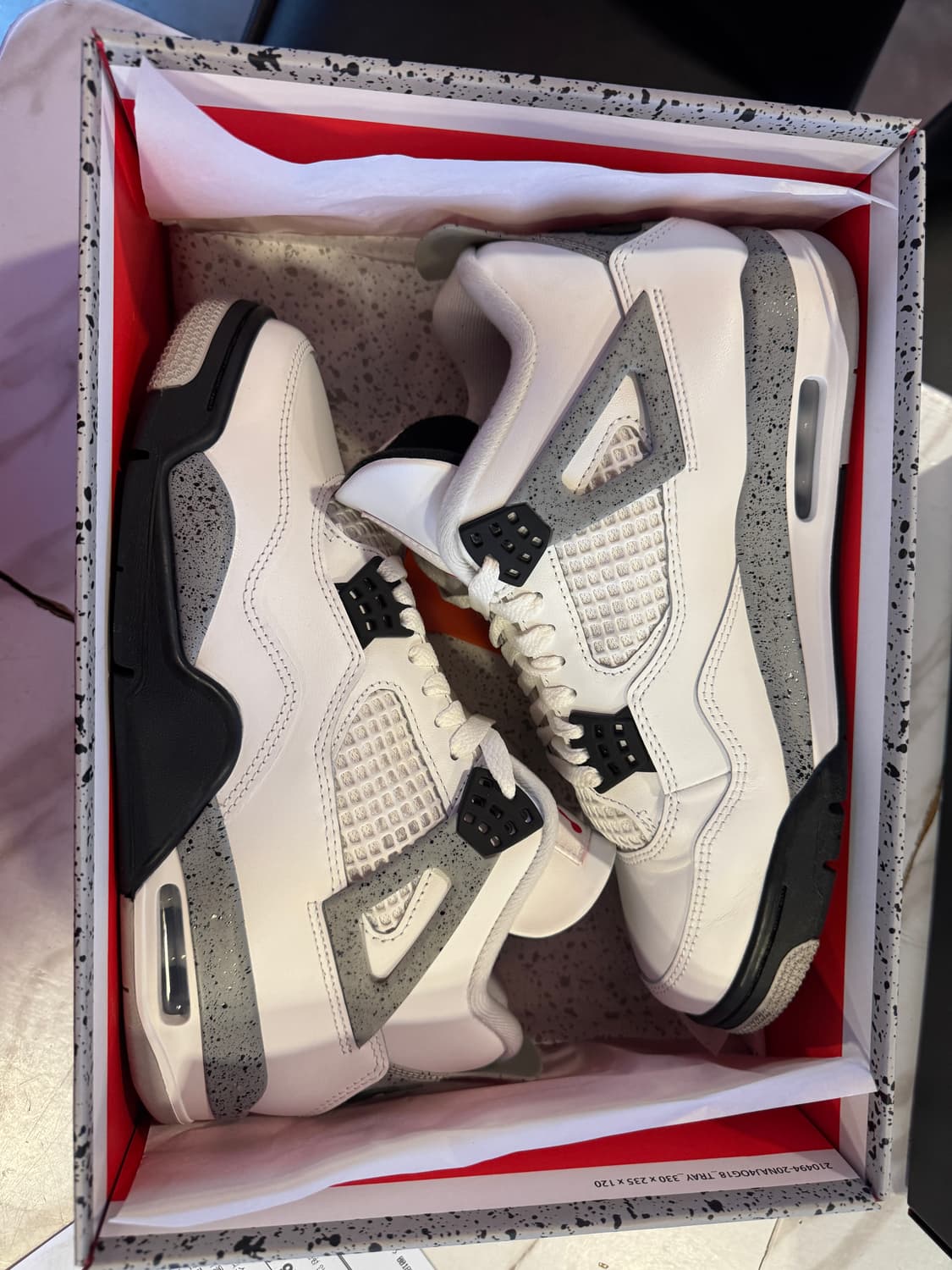 (정품) 조던4 화이트 시멘트 265 팝니다 상품이미지7