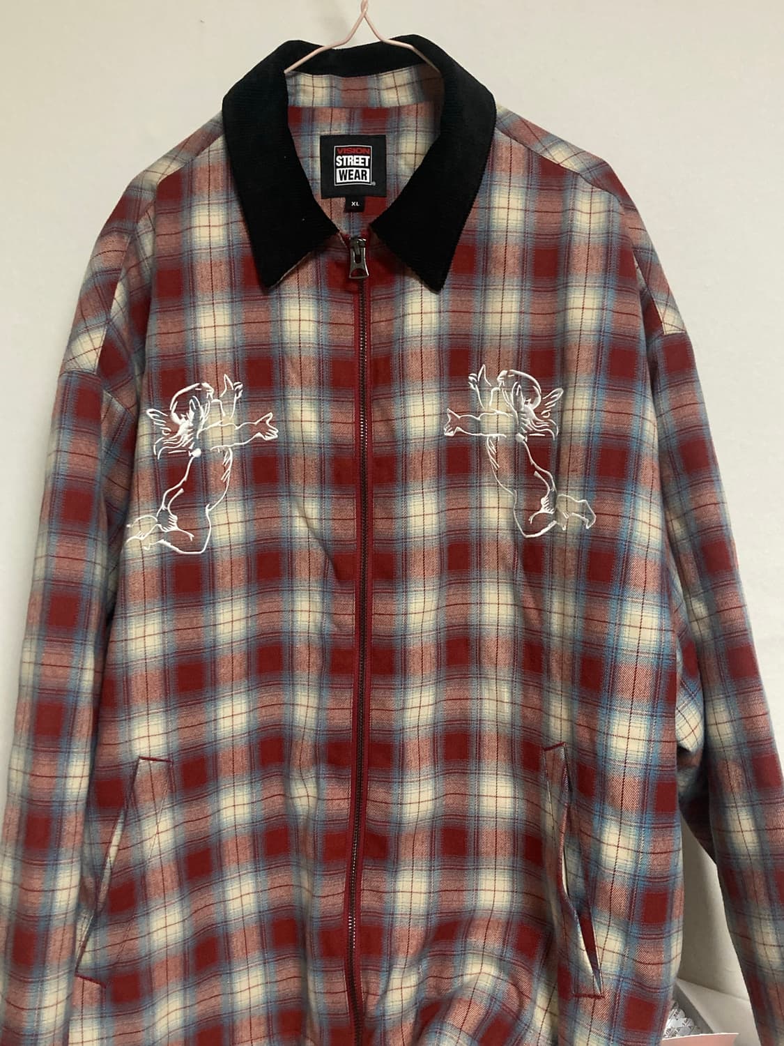 VISION STREET WEAR 체크 셔츠 자켓 XL 상품이미지1