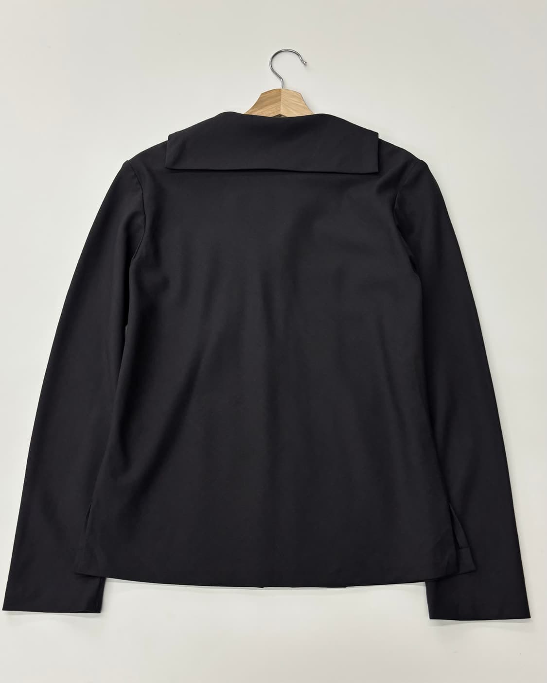 YohjiYamamoto+Nior 요지야마모토 느와르 챠콜 카라 블라우스 상품이미지5