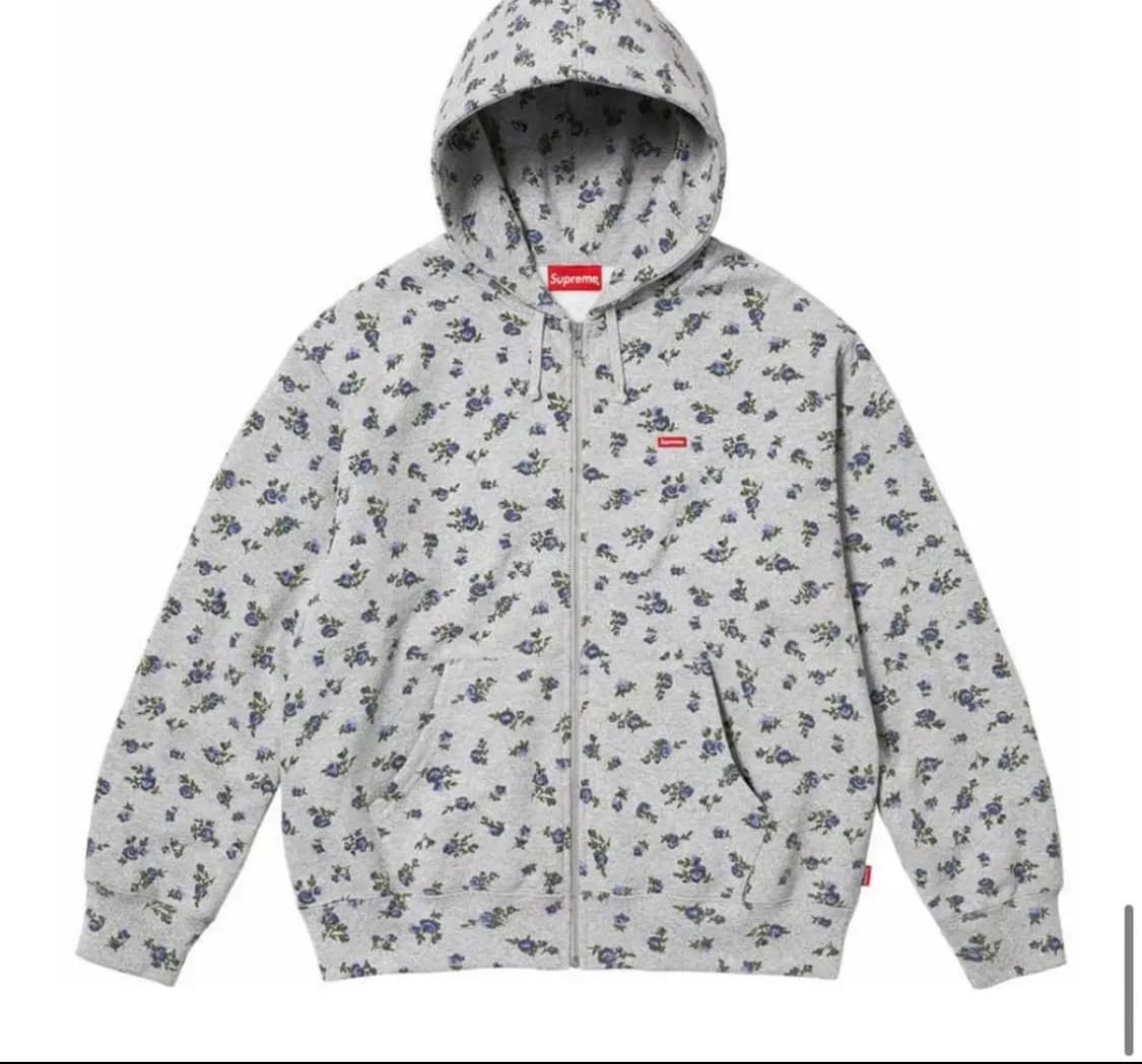 슈프림 플라워 스몰 박스 후드집업 상품이미지1