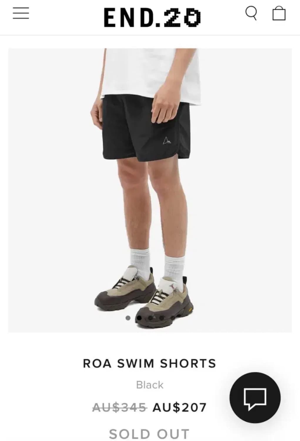 Roa 반바지 쇼츠 블랙 m 팝니다 상품이미지2