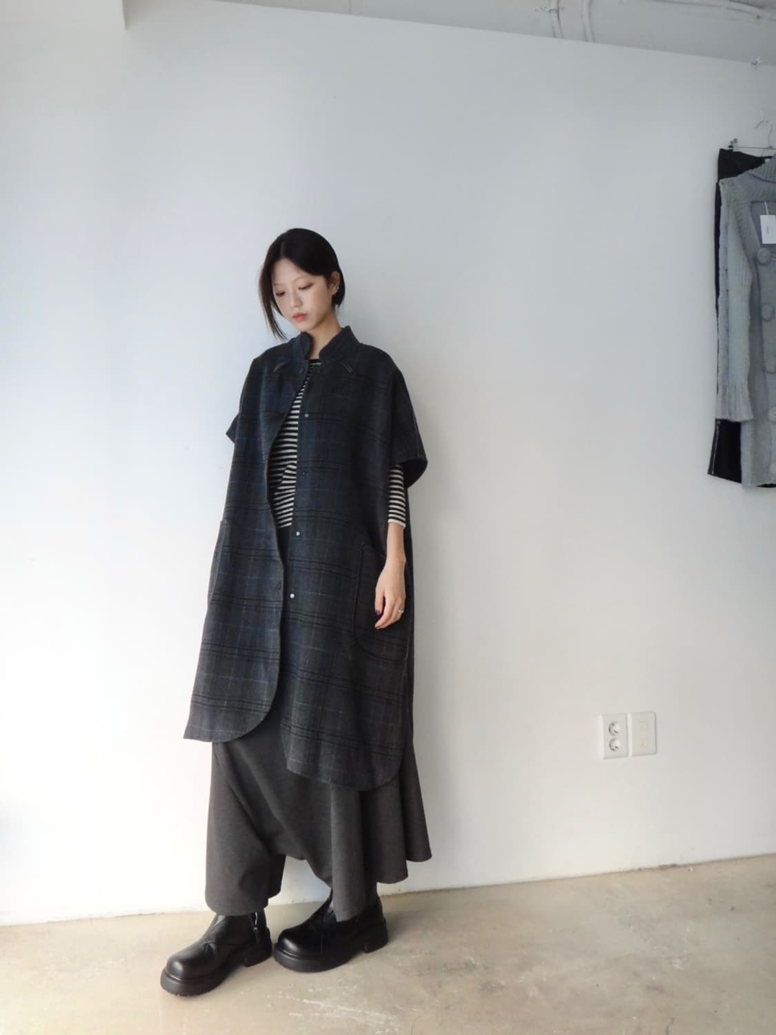 Hybrid Avant Pants Skirt / gray 상품이미지10