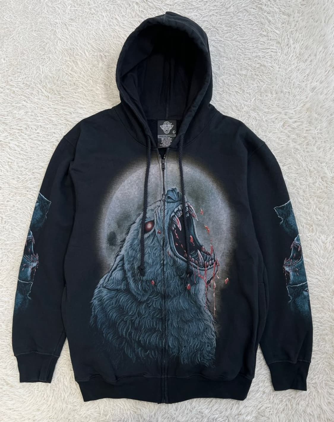 락이글 빈티지 후드 집업/#3259 상품이미지1