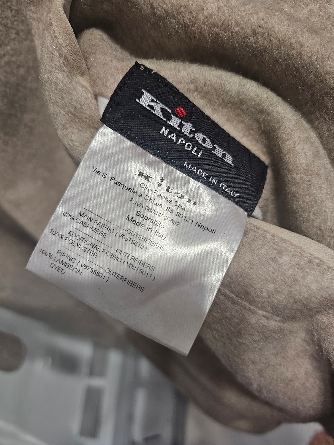 [50] 키톤 kiton 캐시미어 100% 리버시블 코트 상품이미지6