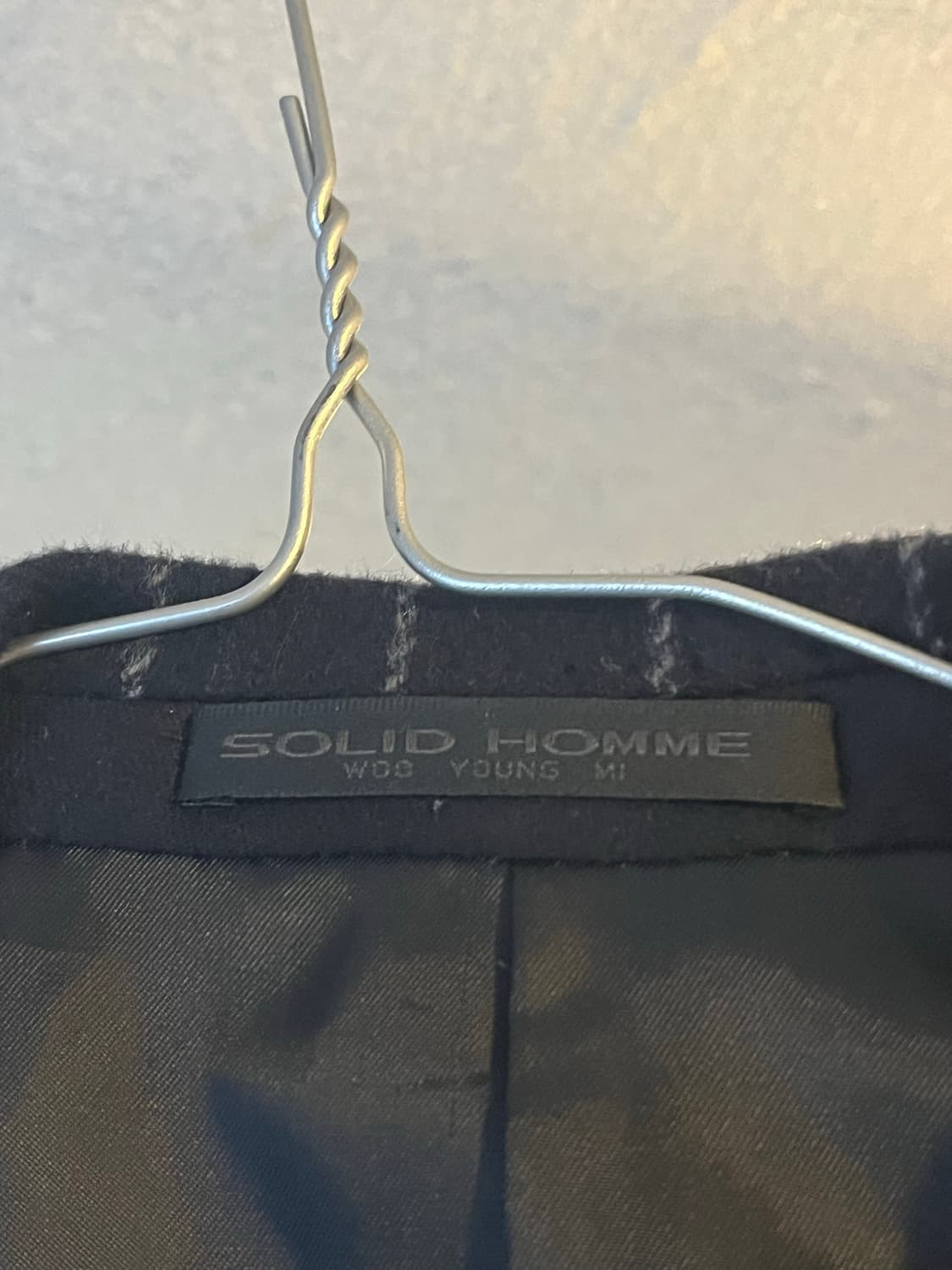 솔리드옴므 핀스트라이프 울 블레이저 (48) 상품이미지3