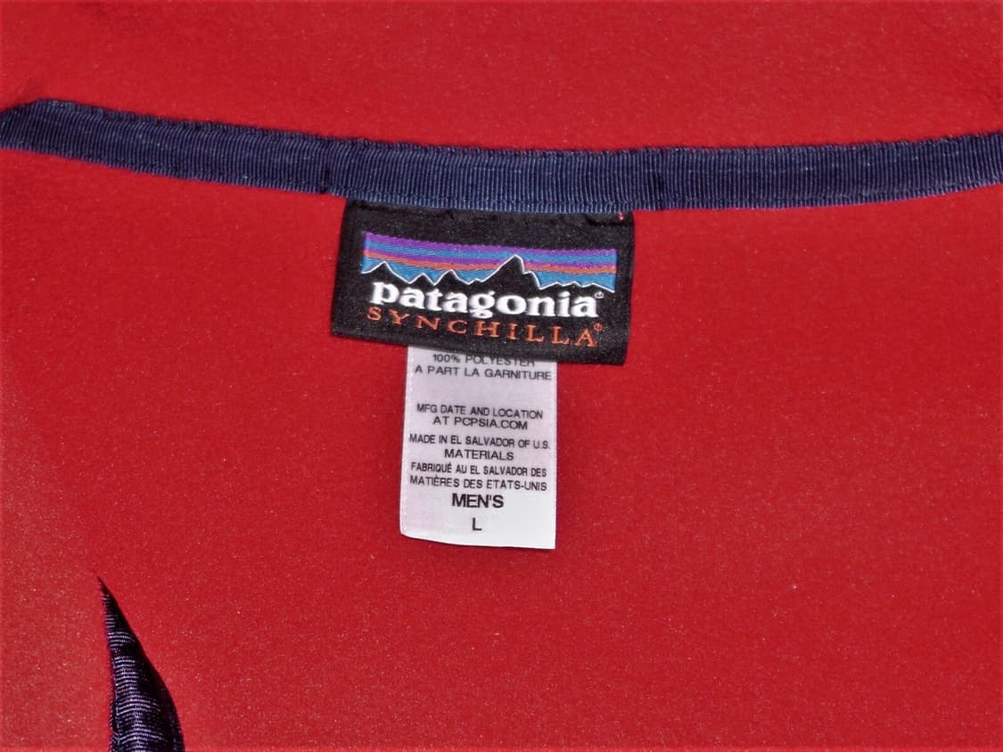 10s 파타고니아 신칠라 스냅-T 레드/블루 엘살바도르 상품이미지3