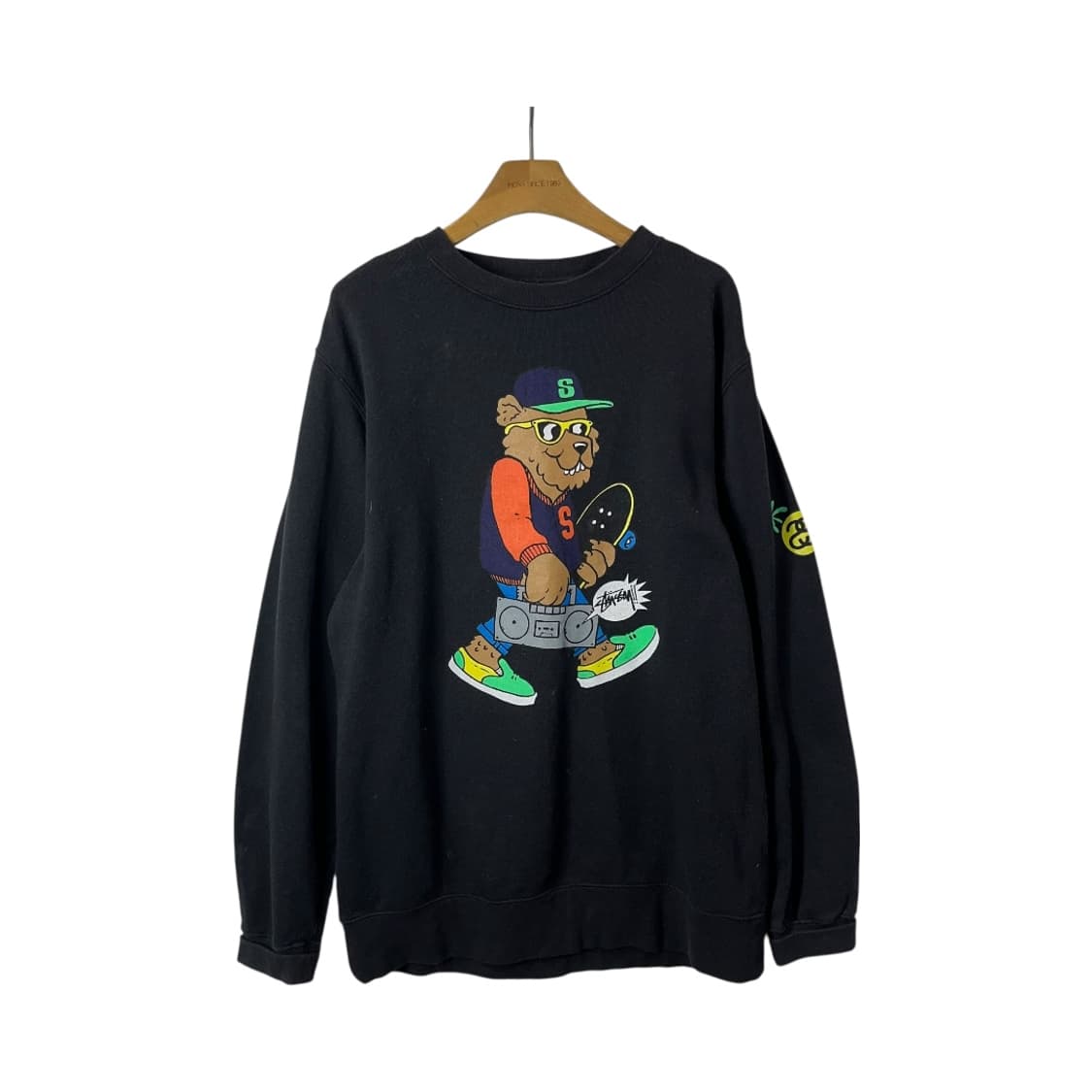 [Stussy] 스투시 붐박스 베어 스웻셔츠 상품이미지1