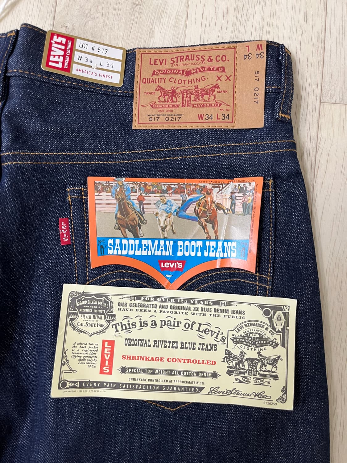 리바이스빈티지클로딩 lvc1970s 517 부츠컷 리미티드에디션 상품이미지10