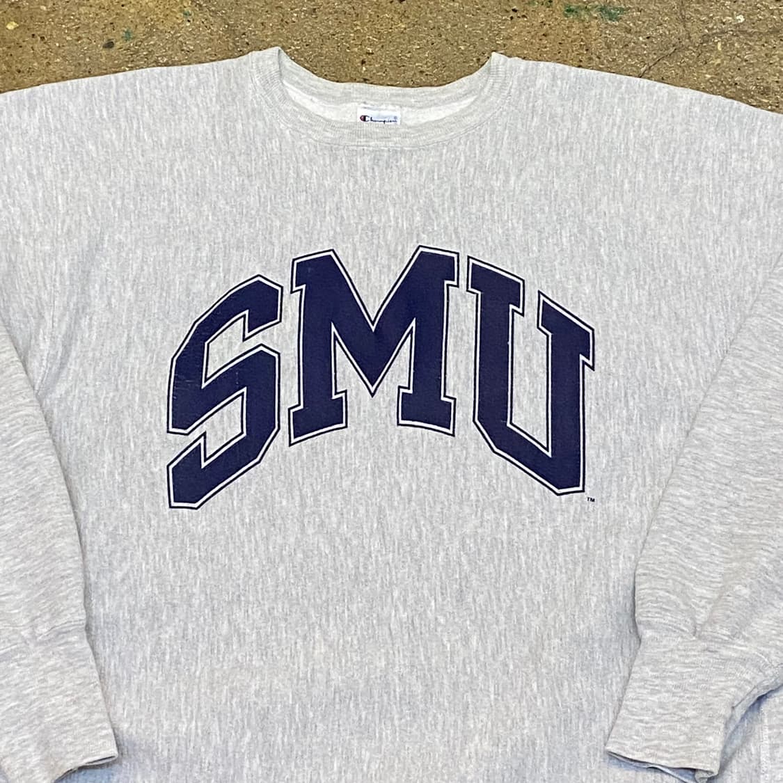 00s USA 미국 빈티지 챔피온 리버스위브 SMU 유니버시티 맨투맨 상품이미지2