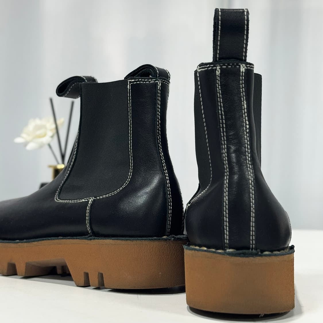 소피드후레 나파레더 앵클 부츠 240 상품이미지4