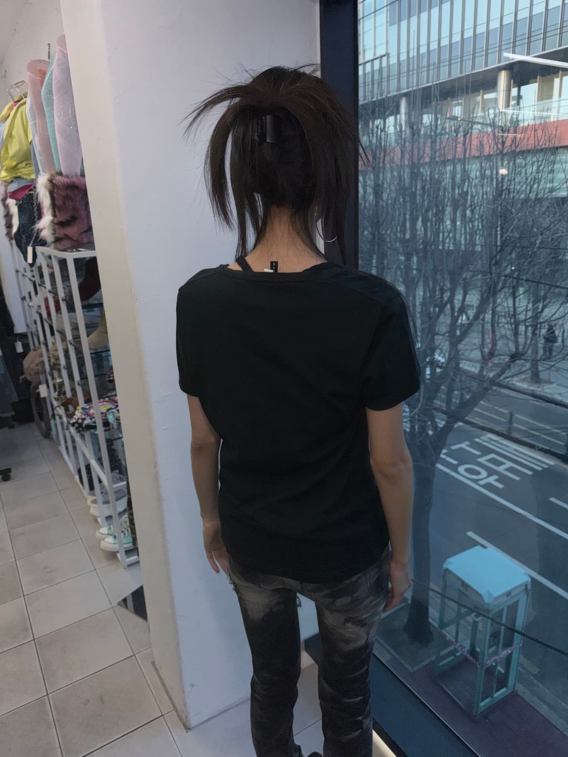 sexy girl pink hair 상품이미지3