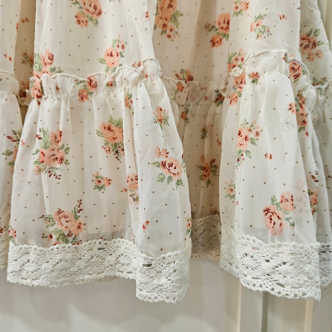 플라워 캉캉 레이스 스커트 상품이미지4