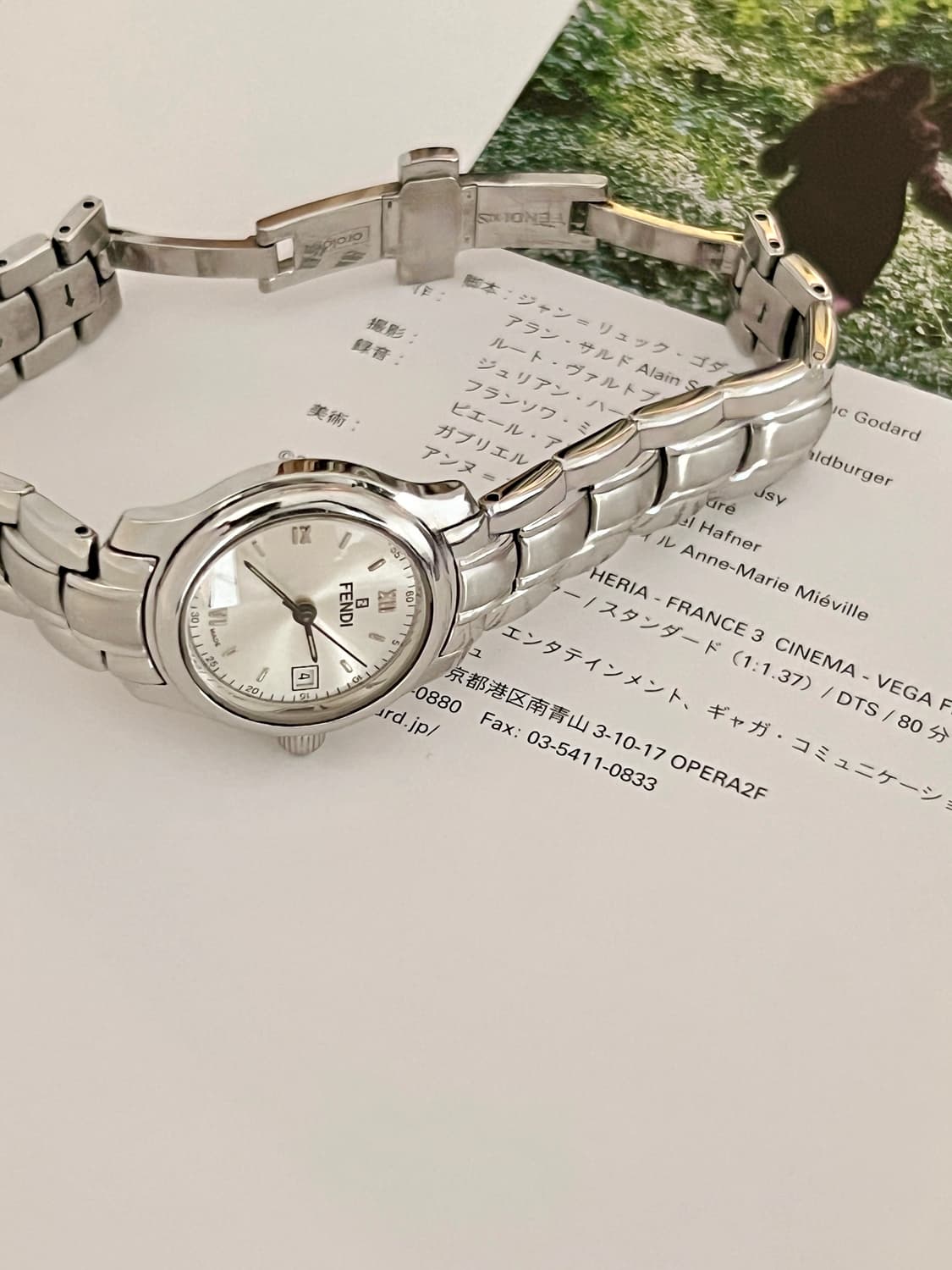 FENDI 실버 라운드 다이얼 펜디 시계 상품이미지1