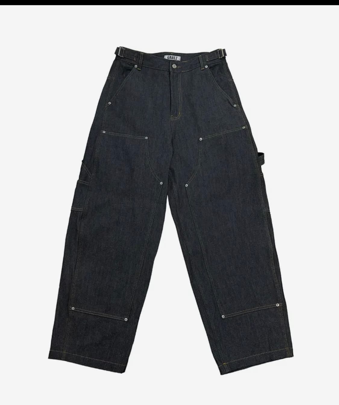 그레일즈x코인서울 카펜터 로우 데님팬츠 인디고 상품이미지1