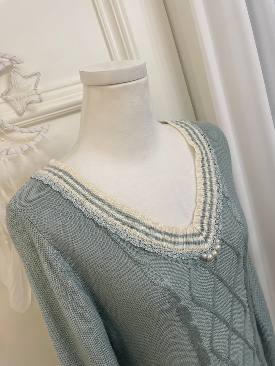 AXES FEMME indi mint lace point twist kn 상품이미지7