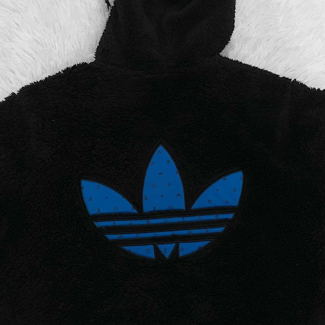 아디다스 빅 로고 후리스 후드집업 블랙 상품이미지4