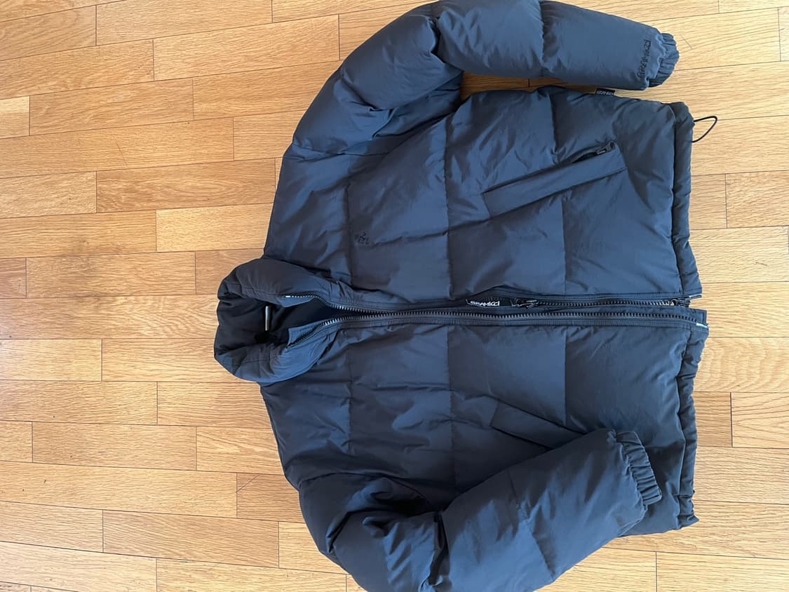 그라미치 눕시 다운 패딩 블랙 라지 아메카지 상품이미지1