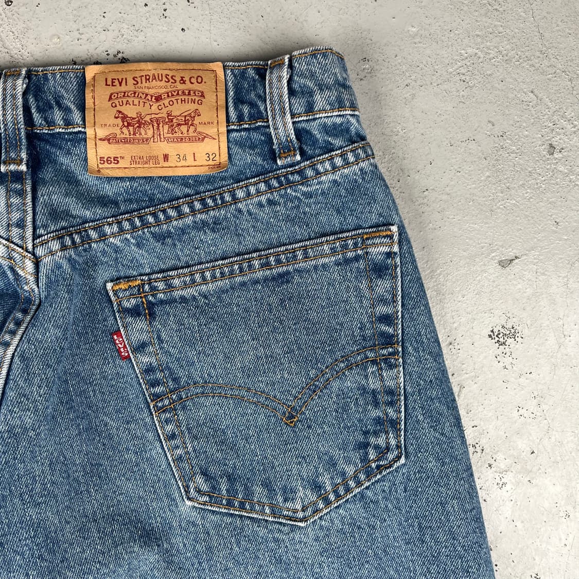 빈티지 리바이스 엑스트라 루즈 스트레이트 레그 진 상품이미지6